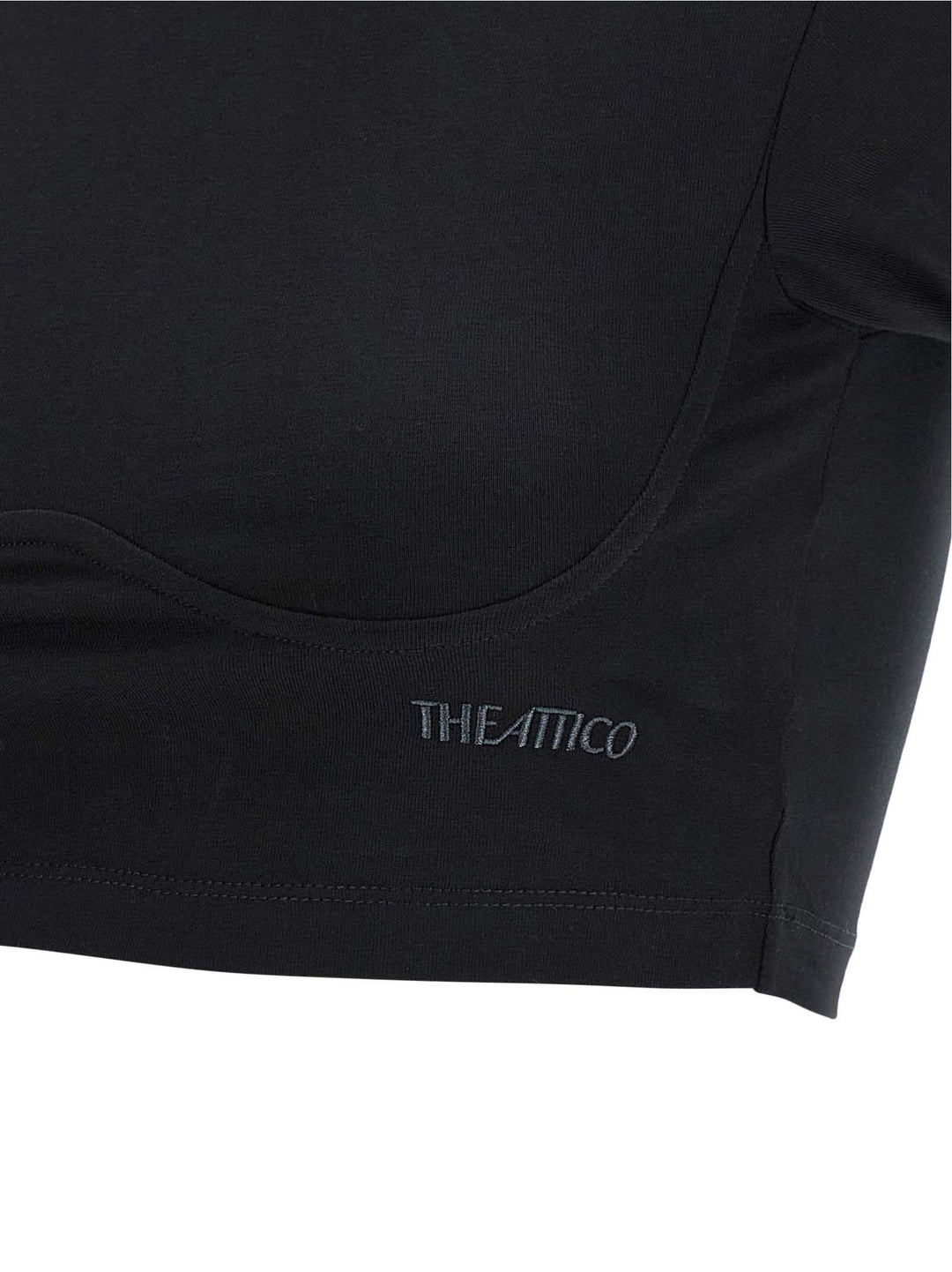 The Attico Bustier Crop T-shirt - Black | 0506763d143718d659d92c0f20db11f1dfd48553