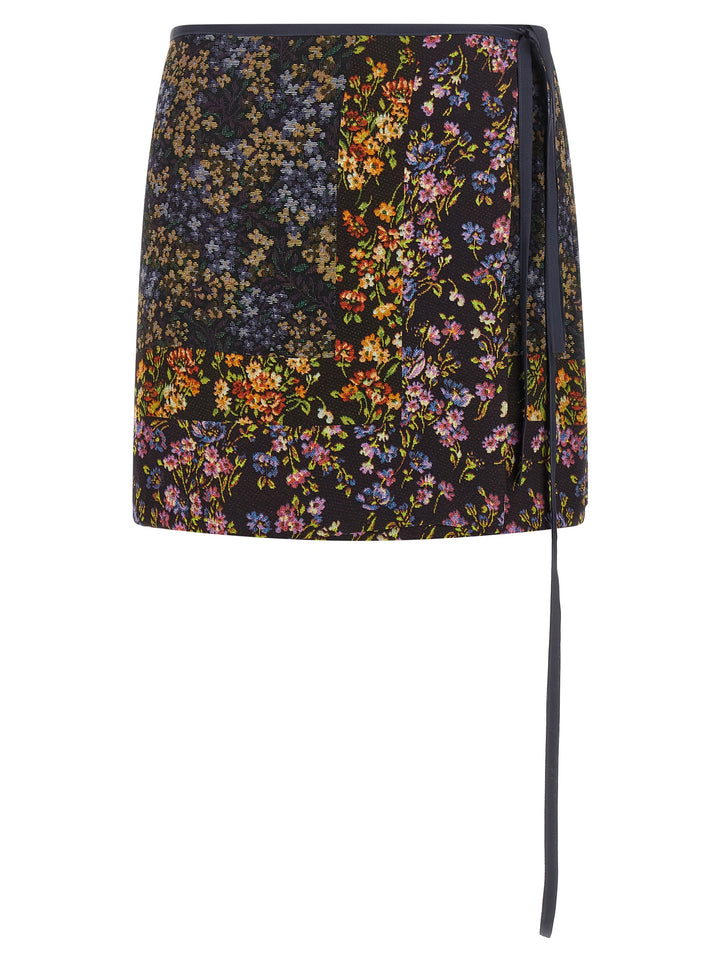 Dries Van Noten  Patchwork Wrap Skirt Skirts - Multicolor | 4b63497e88324041d52ba20a8a3fbe4be9a3c5af