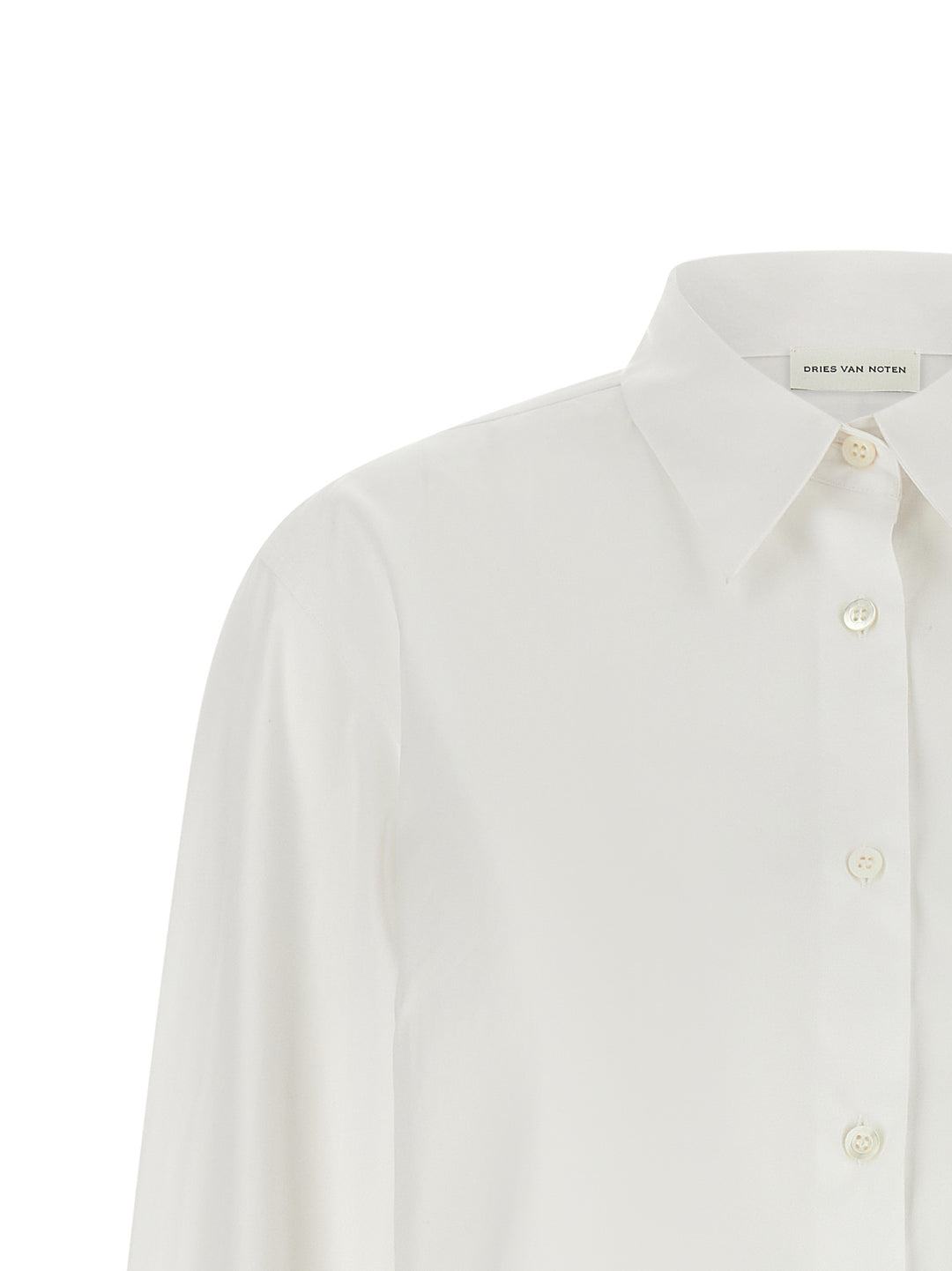 Dries Van Noten  Shirt With Embroidered Cuffs Shirt and Blouse - White | 4a6237599bee57d05a4f10ad50183fd9425f6555