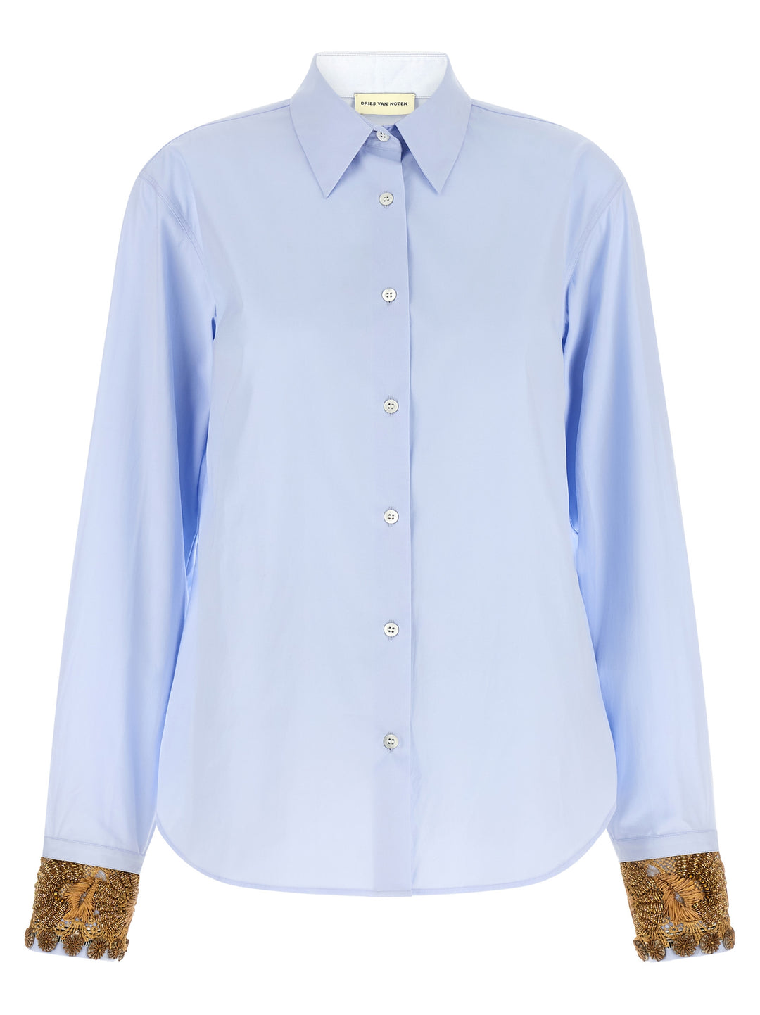 Dries Van Noten  Chloris Shirt and Blouse - Light Blue | 541f150eecb8283a1f3a97f7992bfc3dc54ebe77