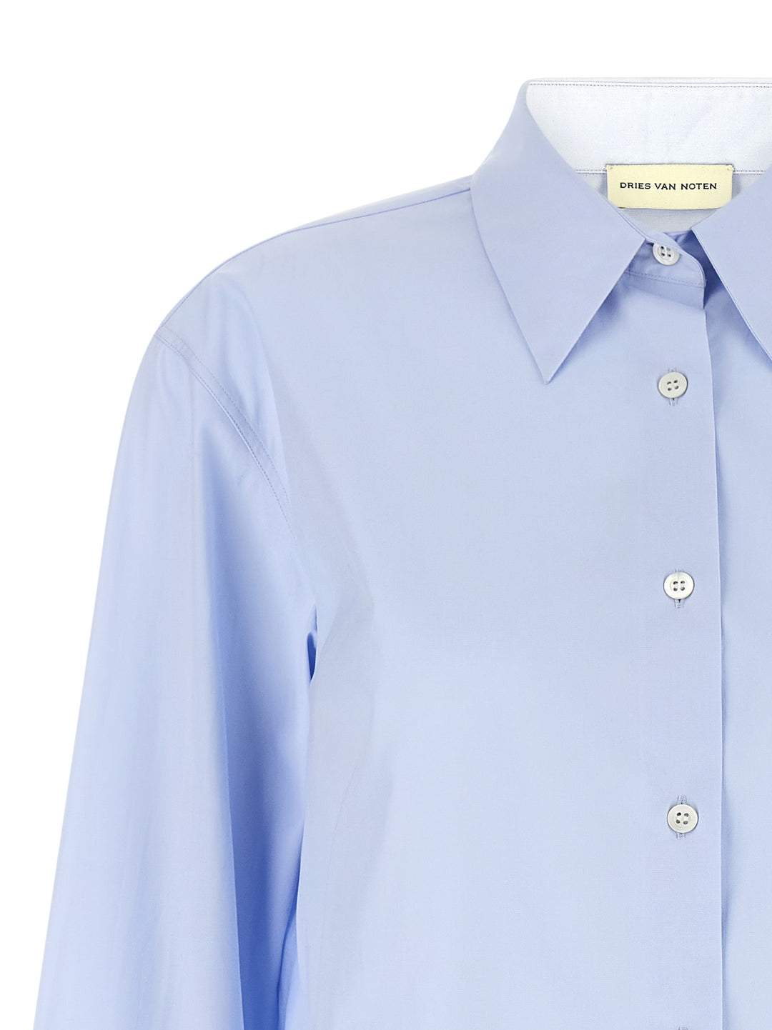 Dries Van Noten  Chloris Shirt and Blouse - Light Blue | bd7cf3d43039318acedb93cca673a49ed18ee098