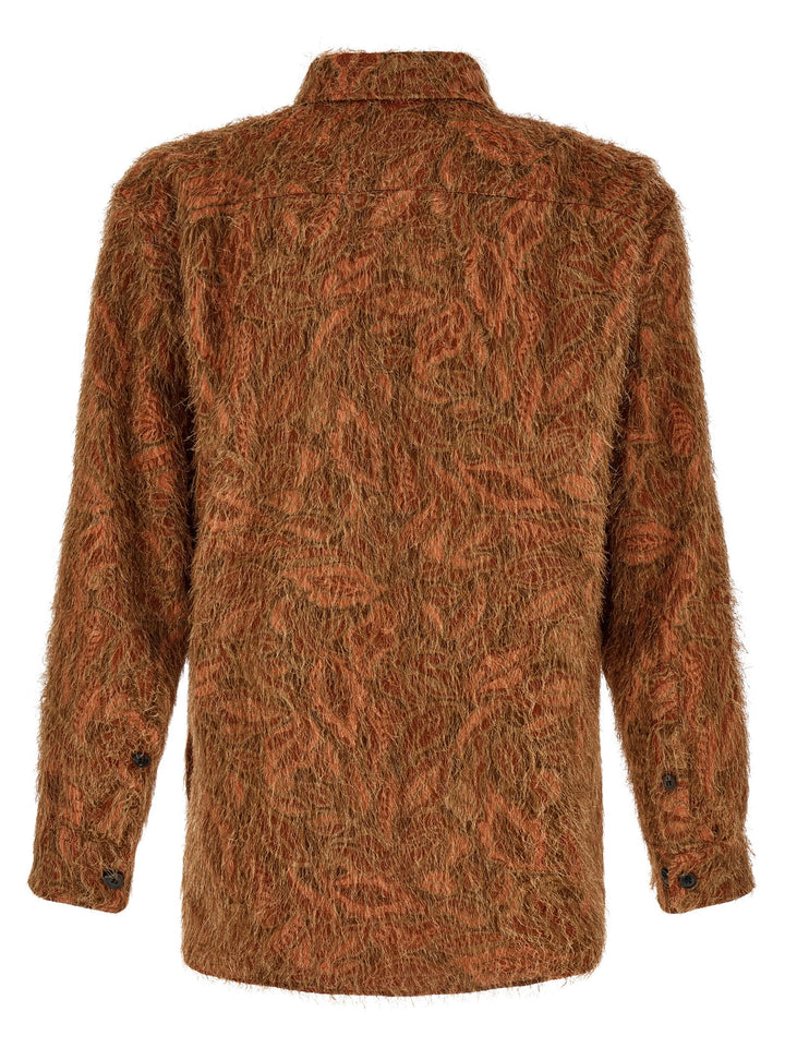 Dries Van Noten  Shaggy Fringed Shirt Shirt and Blouse - Orange | d5d66c0a919a126e6e017afa64c08aa9960d414b