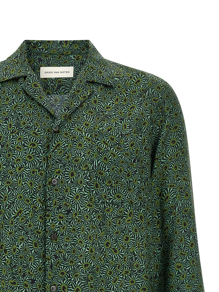 Dries Van Noten  Carlty Shirt and Blouse - Green | f9f07f434a60ab0e85ebae9674f8638c9e8164b3