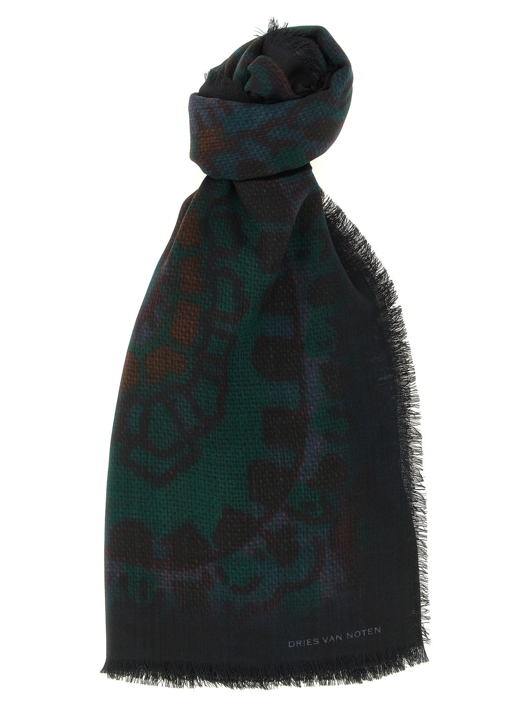 Dries Van Noten  Folk Scarves and Foulards - Green | 322fa199468b0705dbc3d91822751ff5790b4466