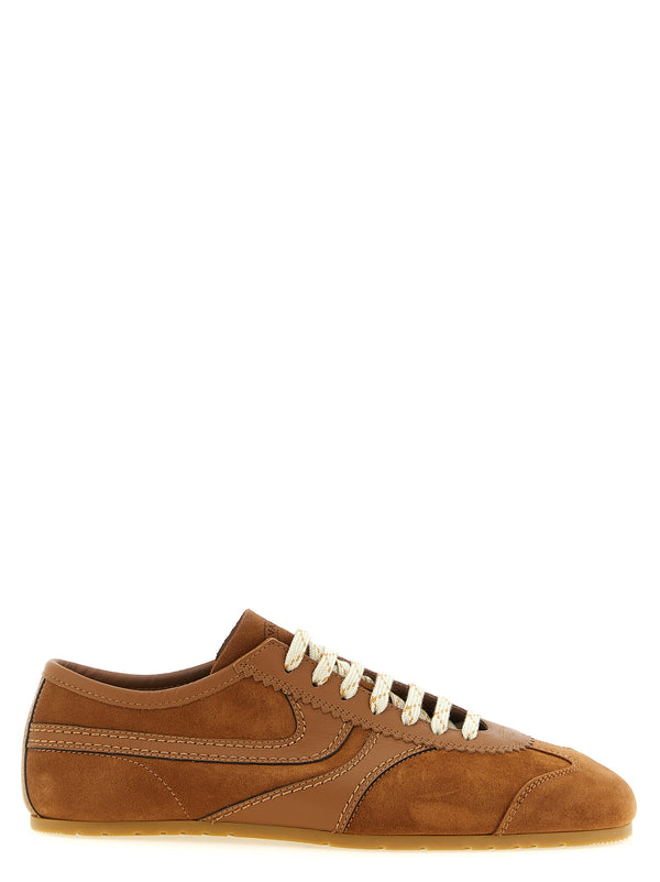 Suede Sneakers Beige