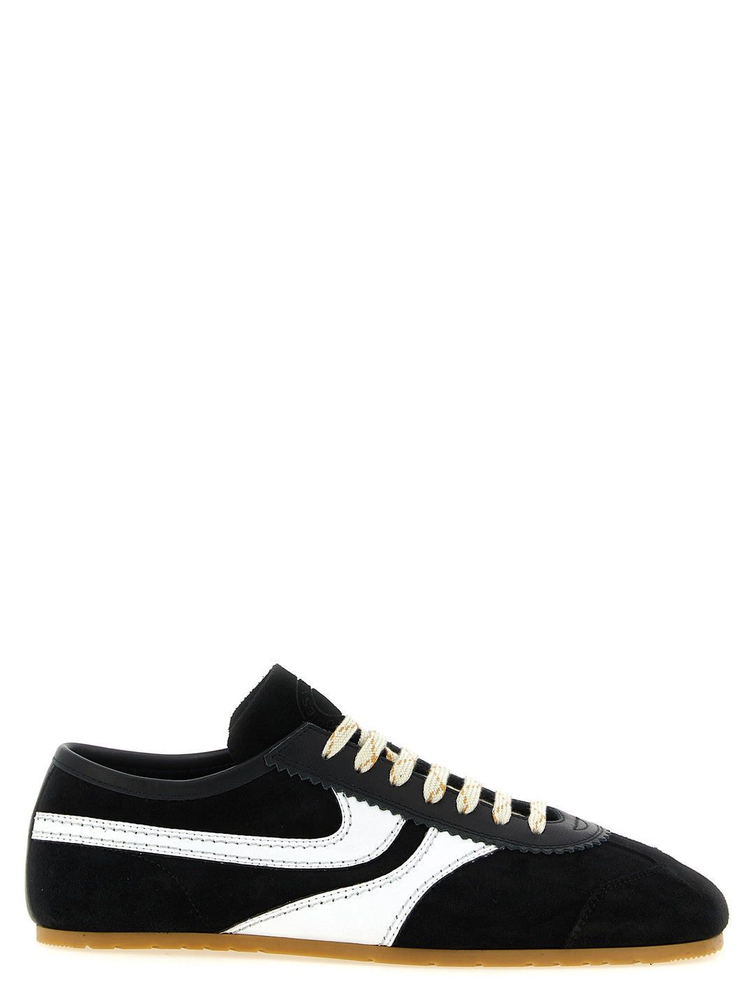Dries Van Noten  Suede Sneakers - White/Black | 745eb240ee57b647996be937029c52631049fa91
