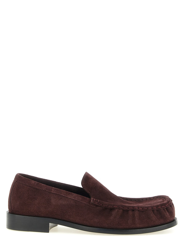 Suede Loafers Bordeaux