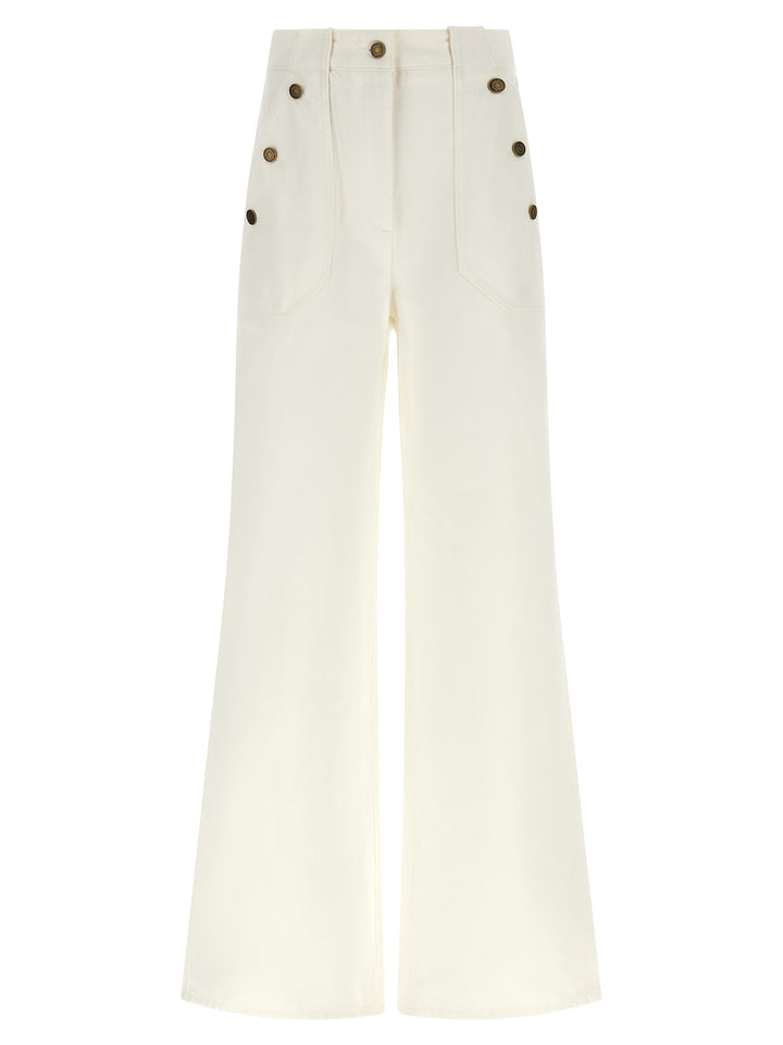 Max Mara Mxmbadesse Pants - White | aa6ba65947d2e26b8eeb89c775dd9f5ce485a002