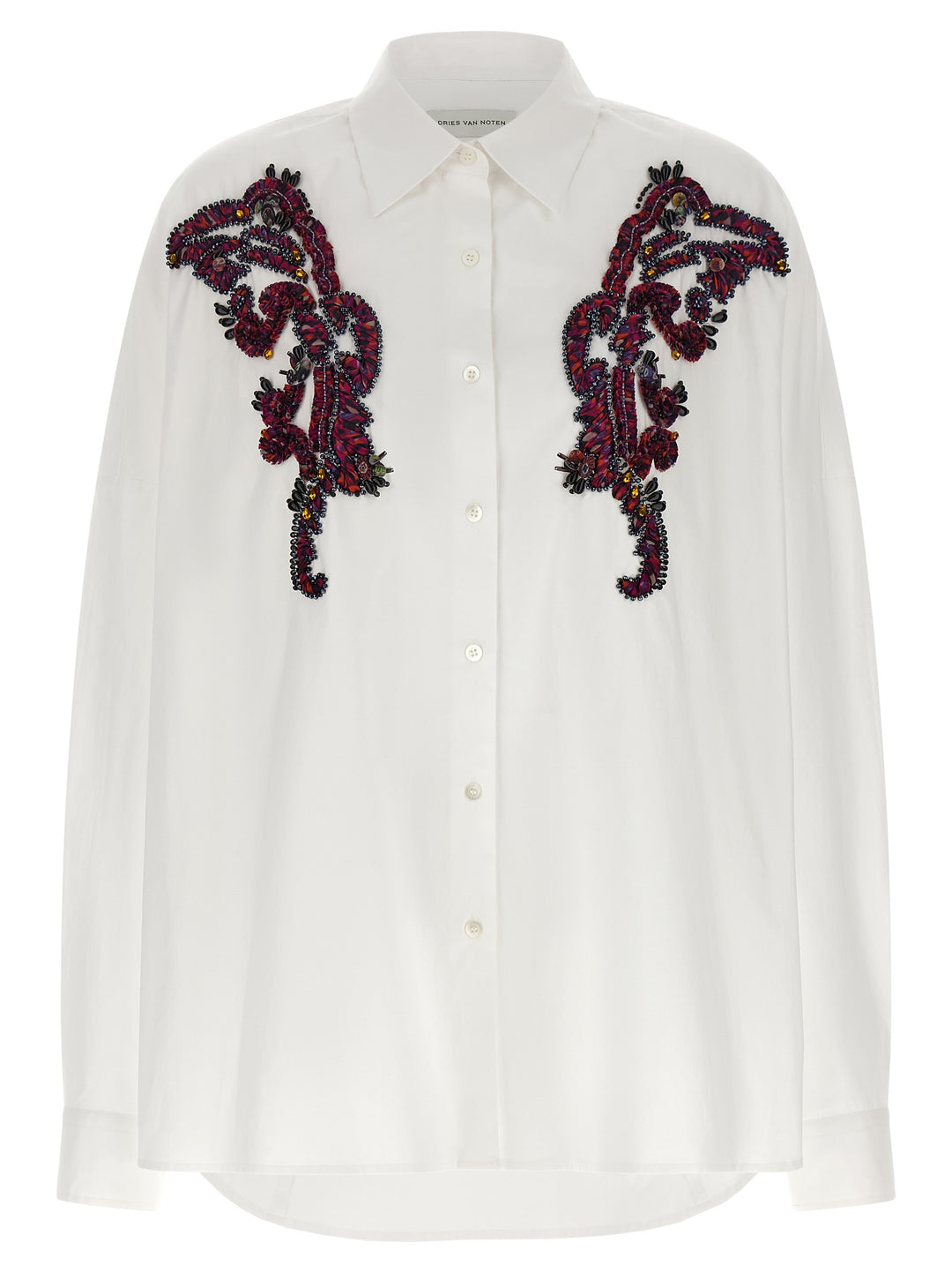 Dries Van Noten  Casia Shirt and Blouse - White | a053ff94e599bec538860bbebb6cfd6e38ff7193
