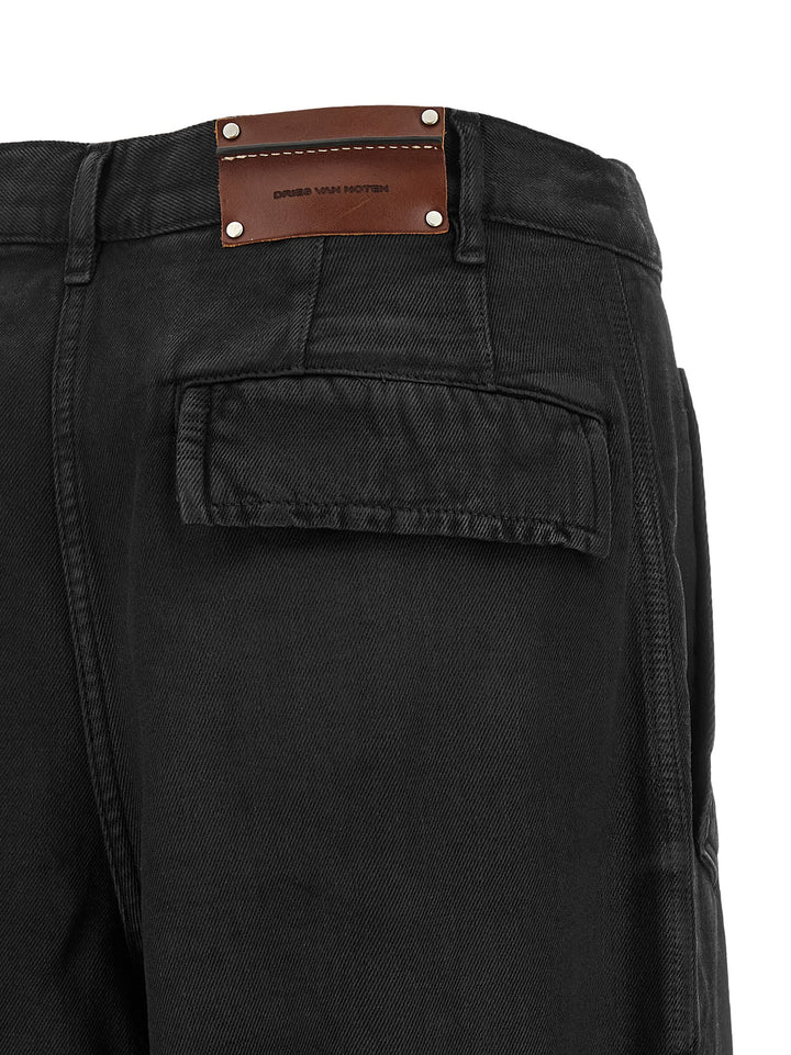 Dries Van Noten  Loose Cotton Trousers Pants - Gray | f379577044db56e913cc14dfcc1af14c087a9bbf