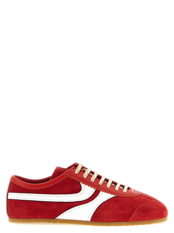 Suede Sneakers Red
