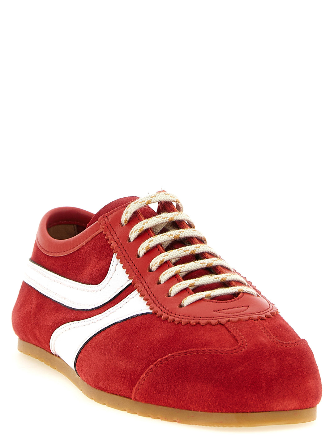 Dries Van Noten  Suede Sneakers - Red | 0ef2376b803a65a13a29544d9d7155acd1c15692