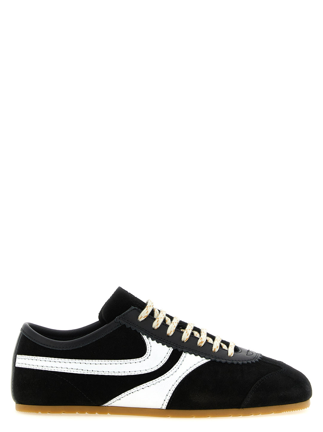 Dries Van Noten  Suede Sneakers - White/Black | 07d124a5d11c6a6d66a8f345d4ee9b4c52b25219