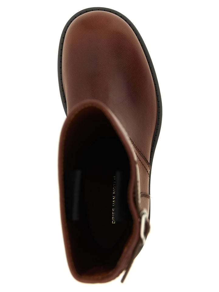 Dries Van Noten  Biker Boots and Ankle Boots - Brown | eb35933de3ac0125933bd96b223a6b98c4805b90