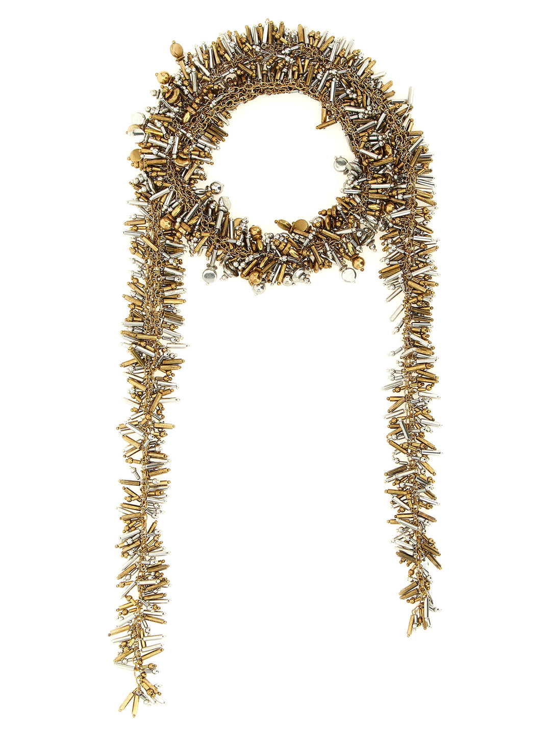 Dries Van Noten  Embroidered Scarf Jewelry - Gold | 04ca24b0af3ed909df9cabbc2009dfbf5eca26f7