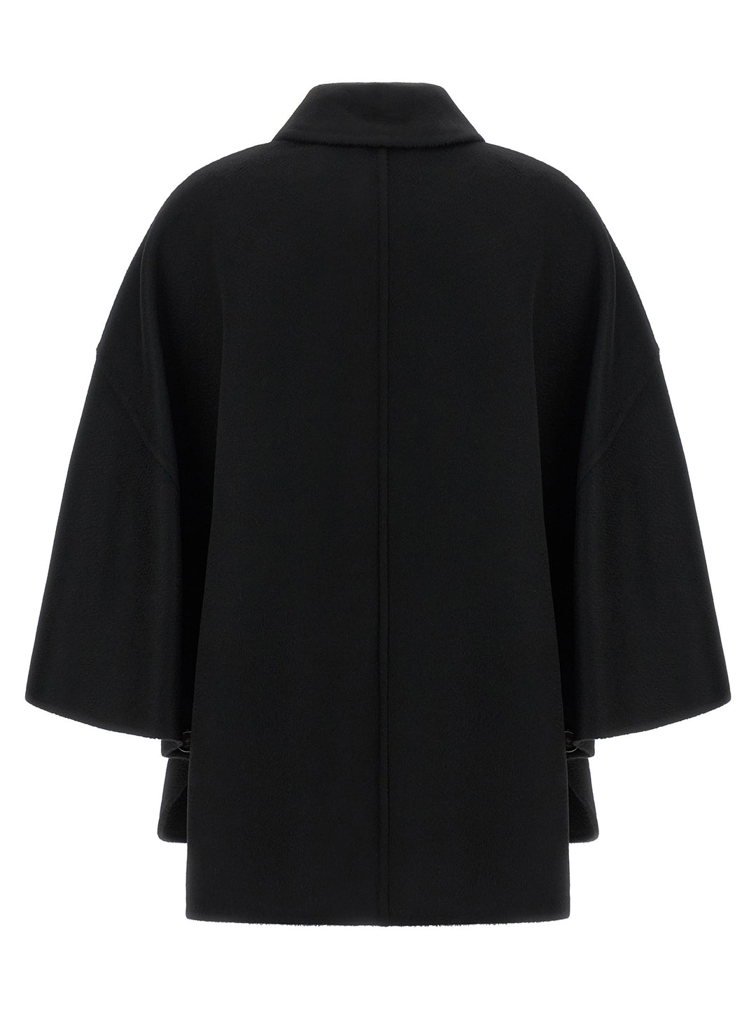 Max Mara Mxaospite Capes - Black | 912bfaa2cb23d12c8b8dee362337a0506d62a791