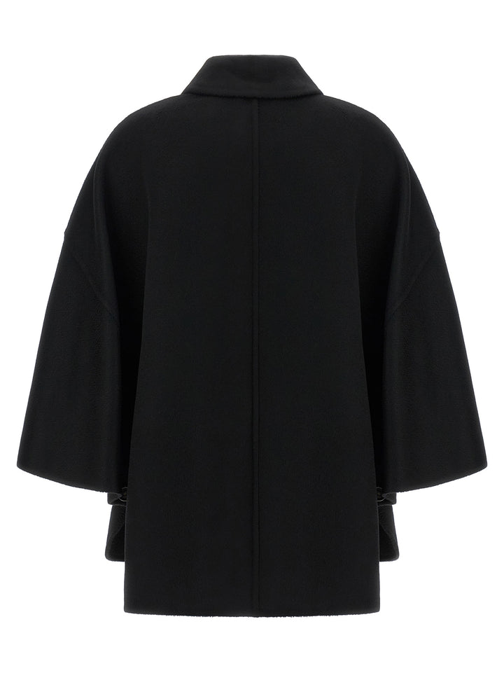 Max Mara Mxaospite Capes - Black | 912bfaa2cb23d12c8b8dee362337a0506d62a791