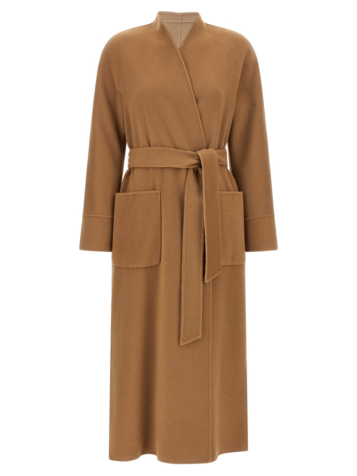 Max Mara Studio Nodo Coats and Trench Coats - Beige | e910b1619e147701cba3741acd4d1ed34c193ee1