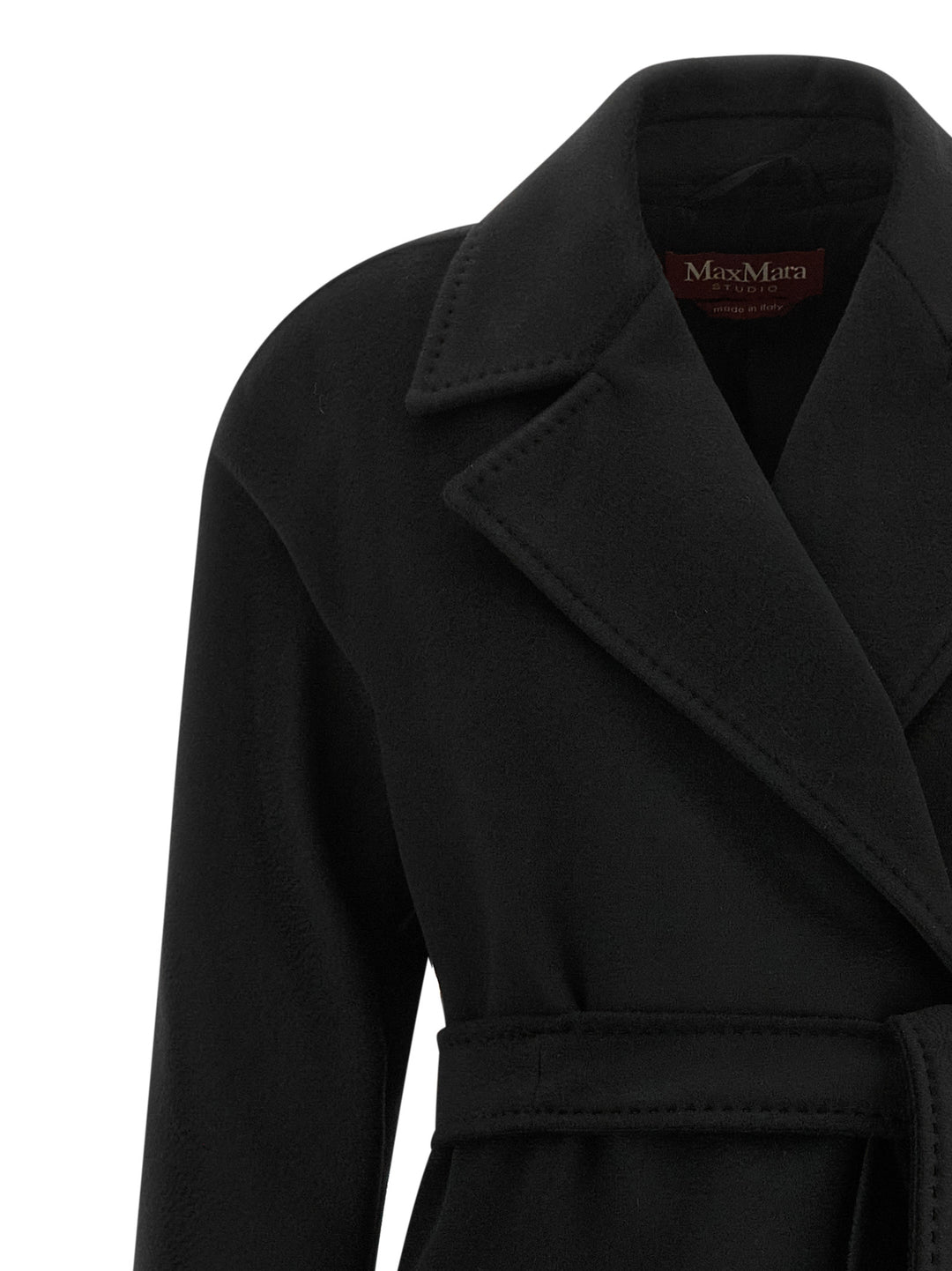 Max Mara Studio Dravenna Coats and Trench Coats - Black | 88ad4334dd9b1f92599a720149b6983a458f6ba6