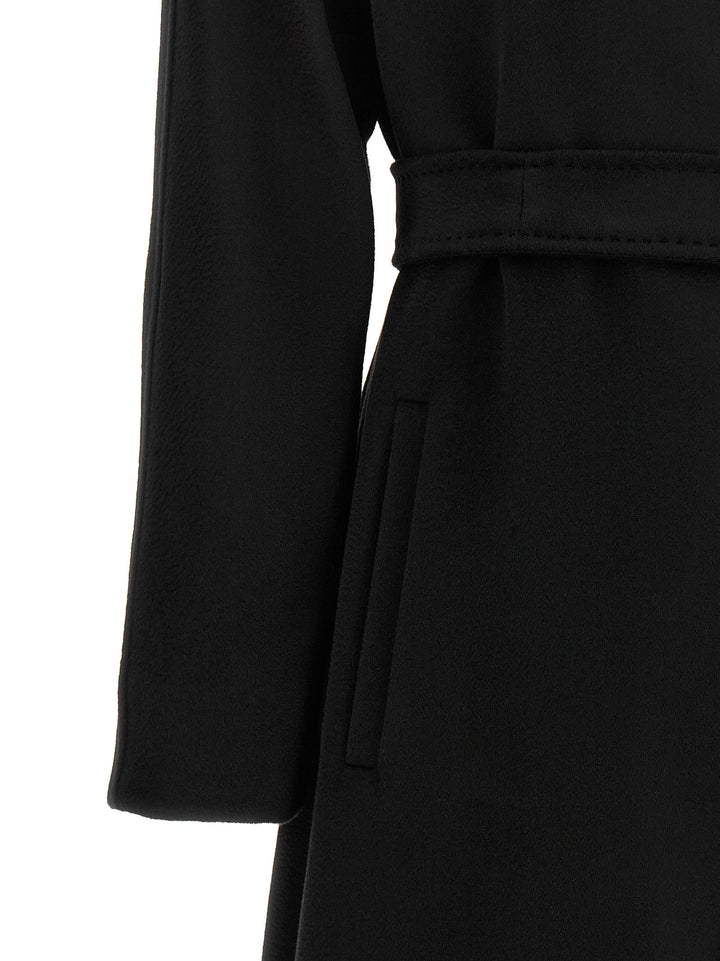 Max Mara Studio Dravenna Coats and Trench Coats - Black | 037099192c6cb75b6ae61cdbe0141ad3dd90abeb