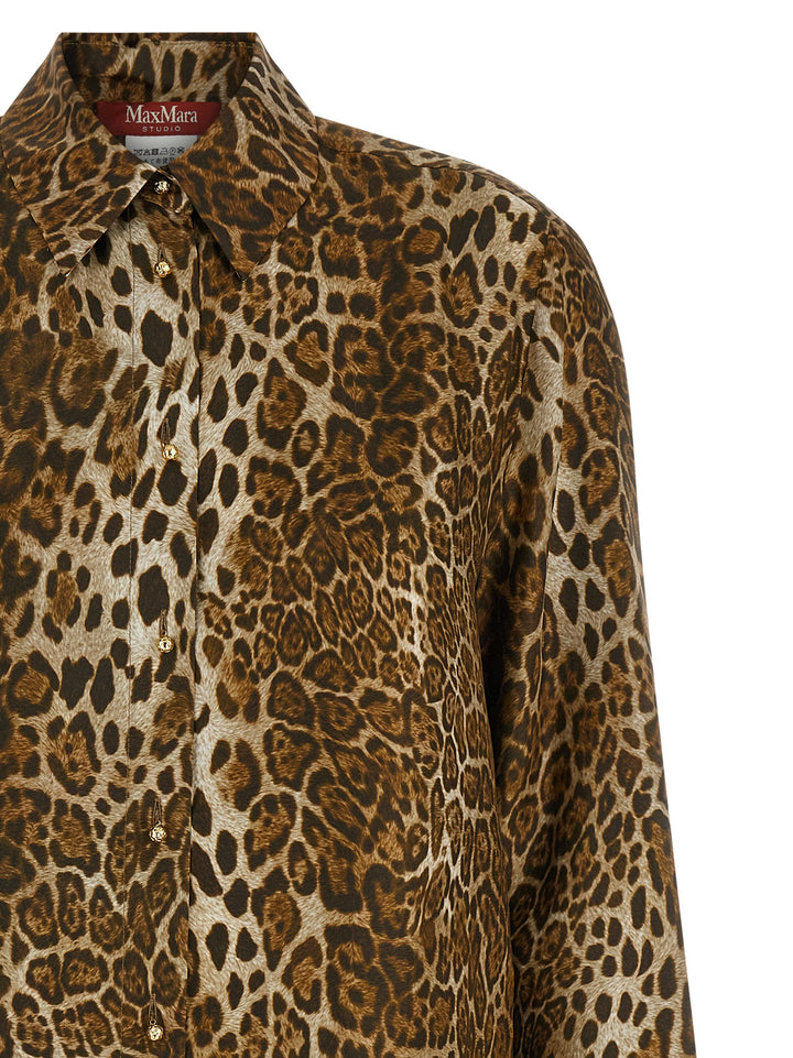 Max Mara Studio Mstaffari Shirt and Blouse - Brown | a9d146f9a72c3e1adc2004384b6c1016f135315a