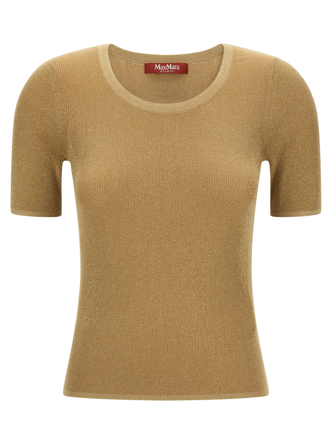Max Mara Studio Mstsequoia T-shirt - Gold | 091864a6f3a8f36fb59b17a0bd567c867247ea20