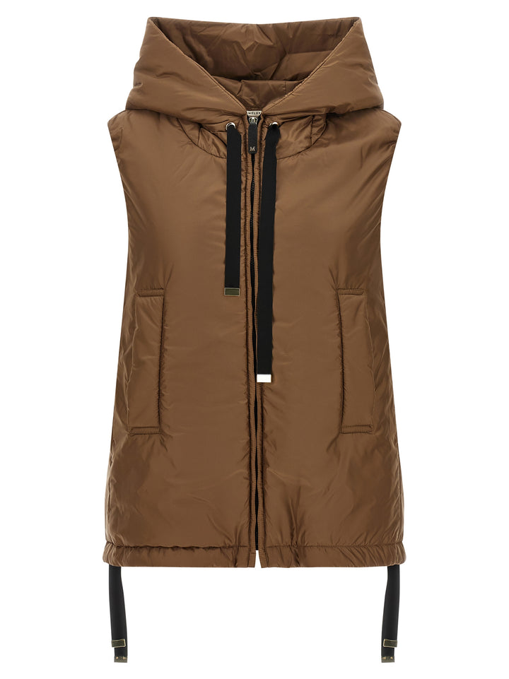 Max Mara The Cube Greengo Gilet - Brown | 8366655942b9c1aec3fc7342bda3438f5b5e28d6
