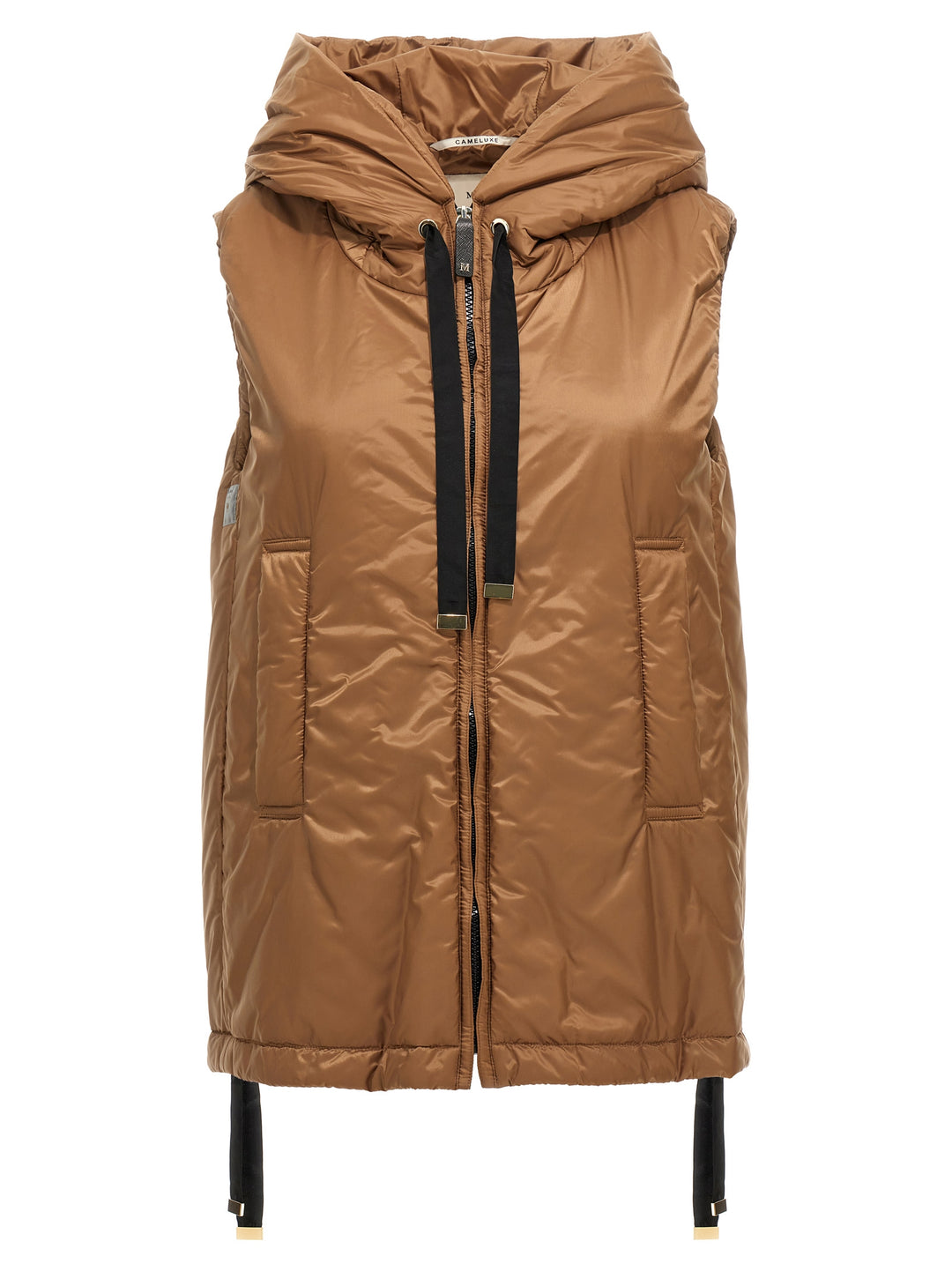 Max Mara The Cube Greengo Gilet - Brown | b2e32d1ca1ef35cfd17420f0bd40f7a949ac203f