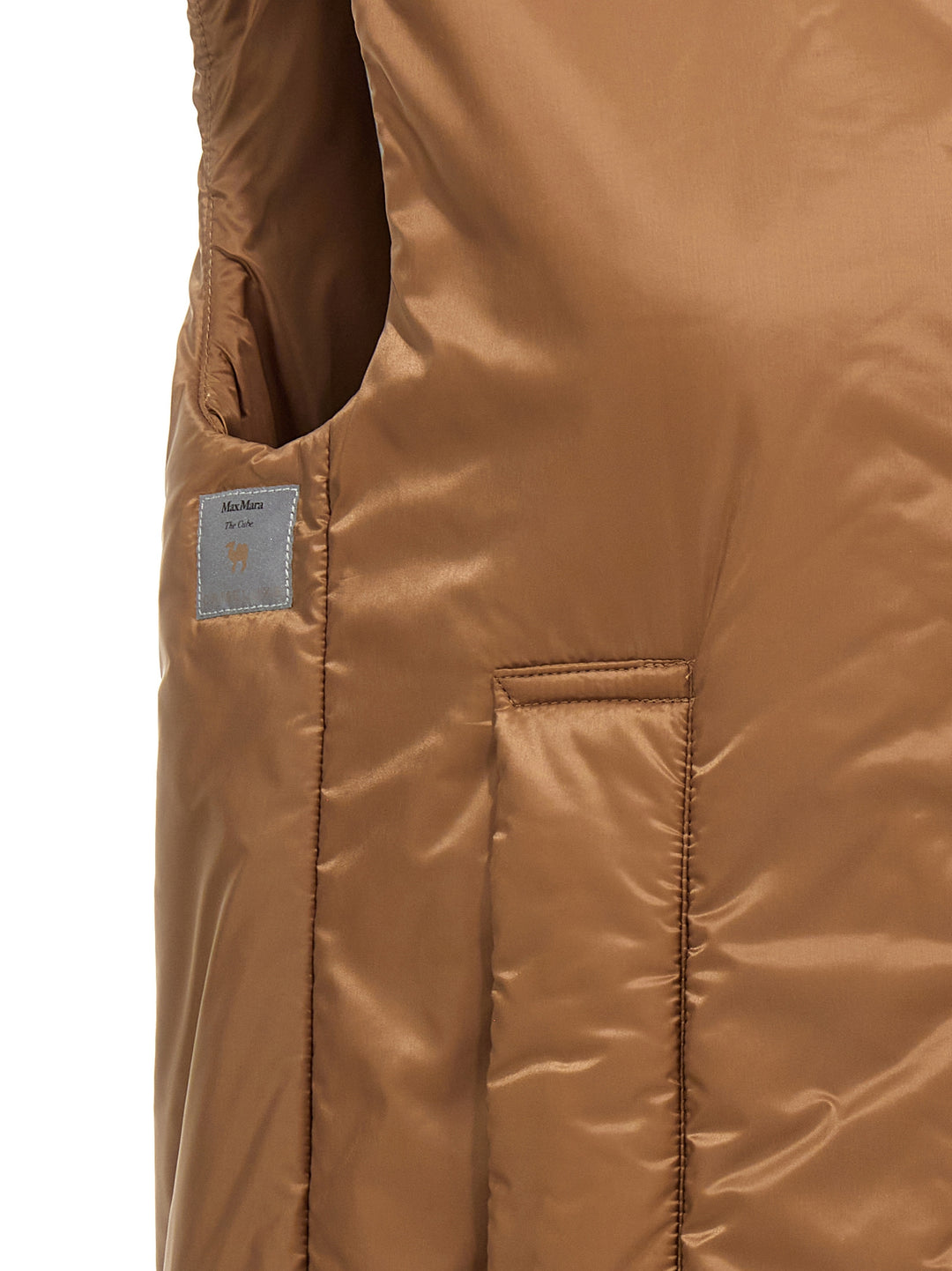 Max Mara The Cube Greengo Gilet - Brown | 5be489b39d676d33b86940a2bb9ce0861cd50da7