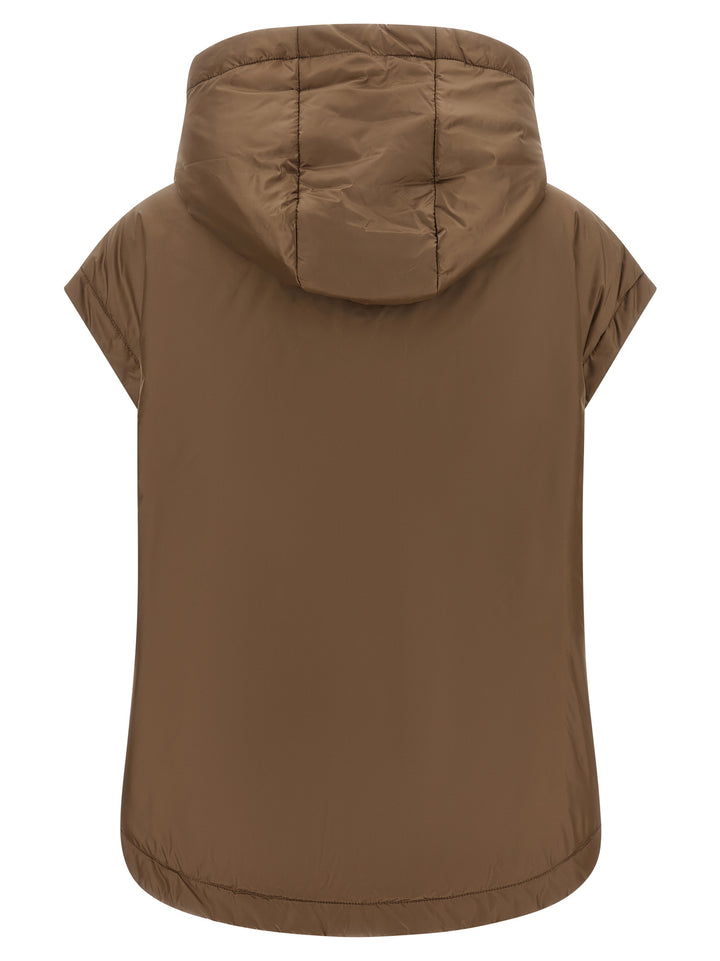 Max Mara The Cube Mtcambra Gilet - Brown | 014947c73af7c1d2a51bdd0980cbc8403185cc1c