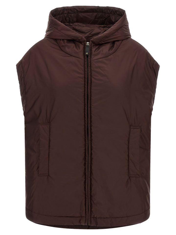 Max Mara The Cube Mtcambra Gilet - Bordeaux | dc66c08ec322802334e0f10370b15e5cb76927d8