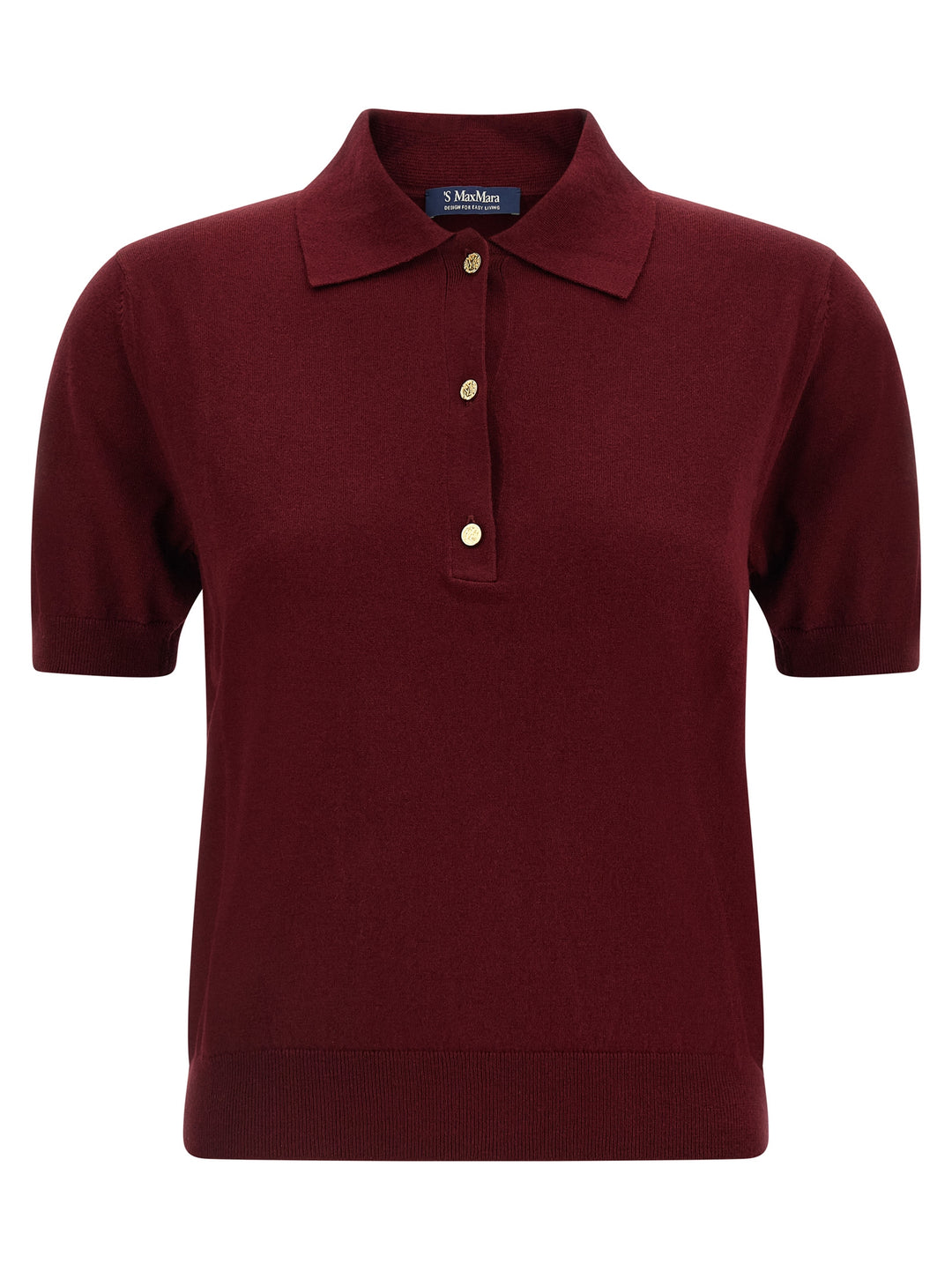 S Max Mara Pomposa Polo - Bordeaux | 0bdc3d96d23265ae33407d645f488619ced959d4