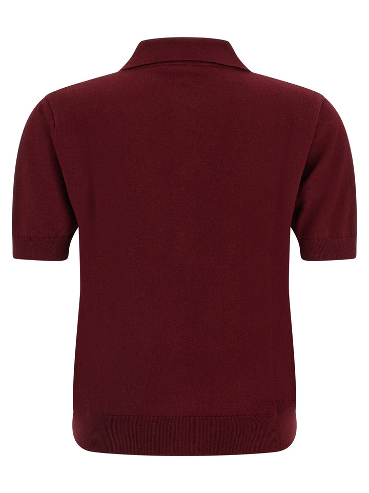 S Max Mara Pomposa Polo - Bordeaux | fec298b7c6e0cd97d50be1ffd17ff6ee81218dd6