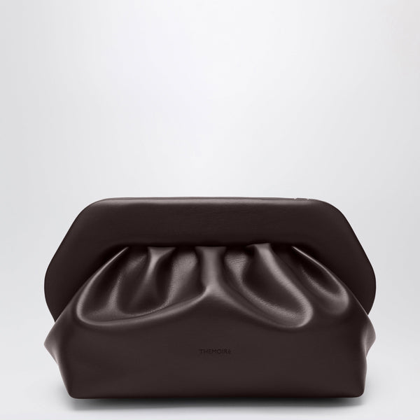 Chocolate Brown Bios Pouch In Faux Leather