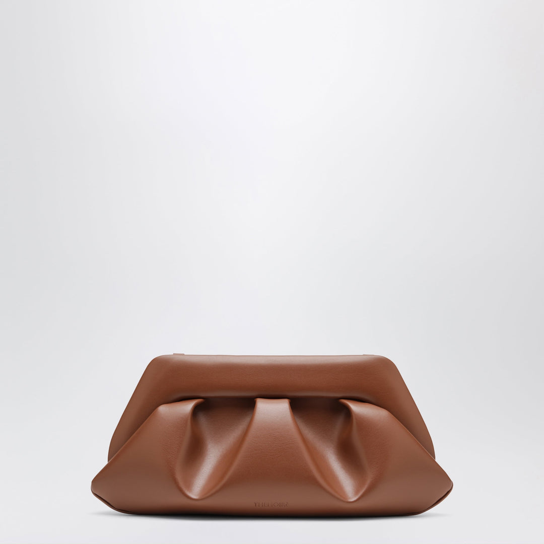 Themoirè Brown Bios Baguette Bag In Faux Leather