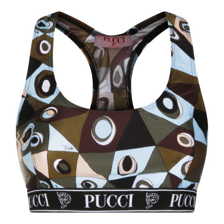 Emilio Pucci Top - KHAKI BLUE | 581b0c38df4e24f6545d8f140223b144b29fc997