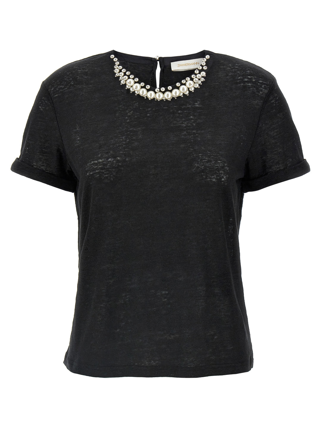 Crush Embellished T-Shirt Black