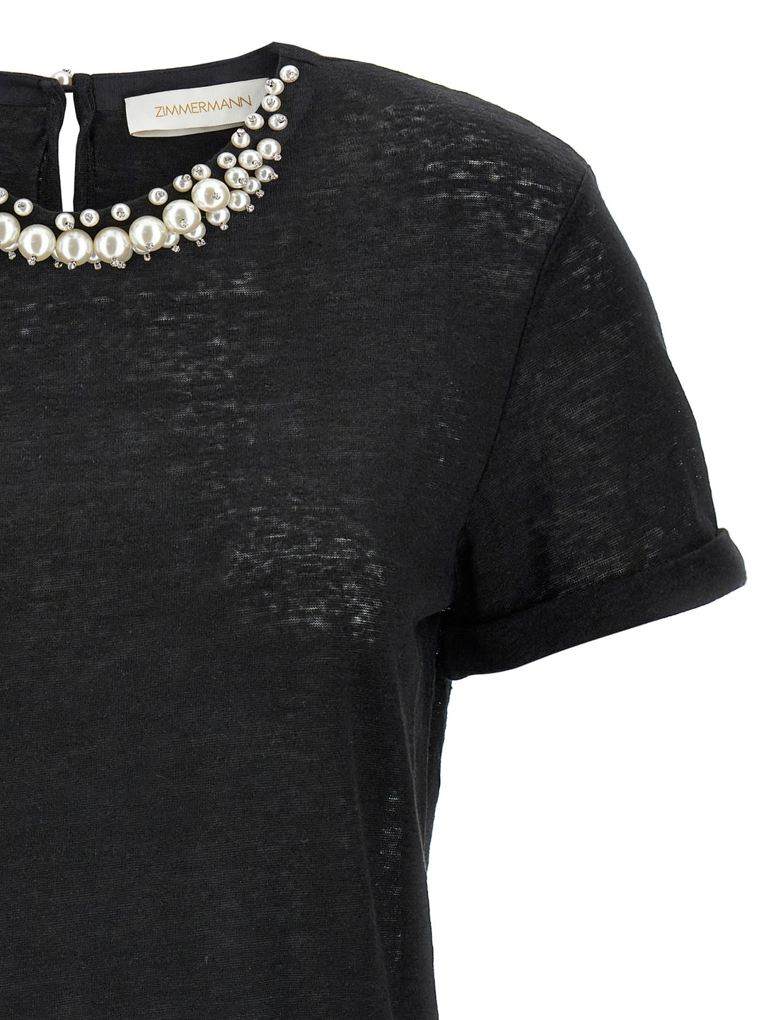 Crush Embellished T-Shirt Black