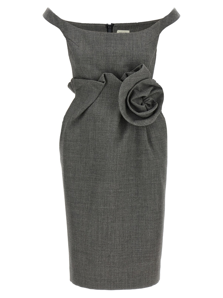Magda Butrym 3d Flower Dress Dresses - Gray | 52788f402044b0c9b839bcef71e4047fa8286d11