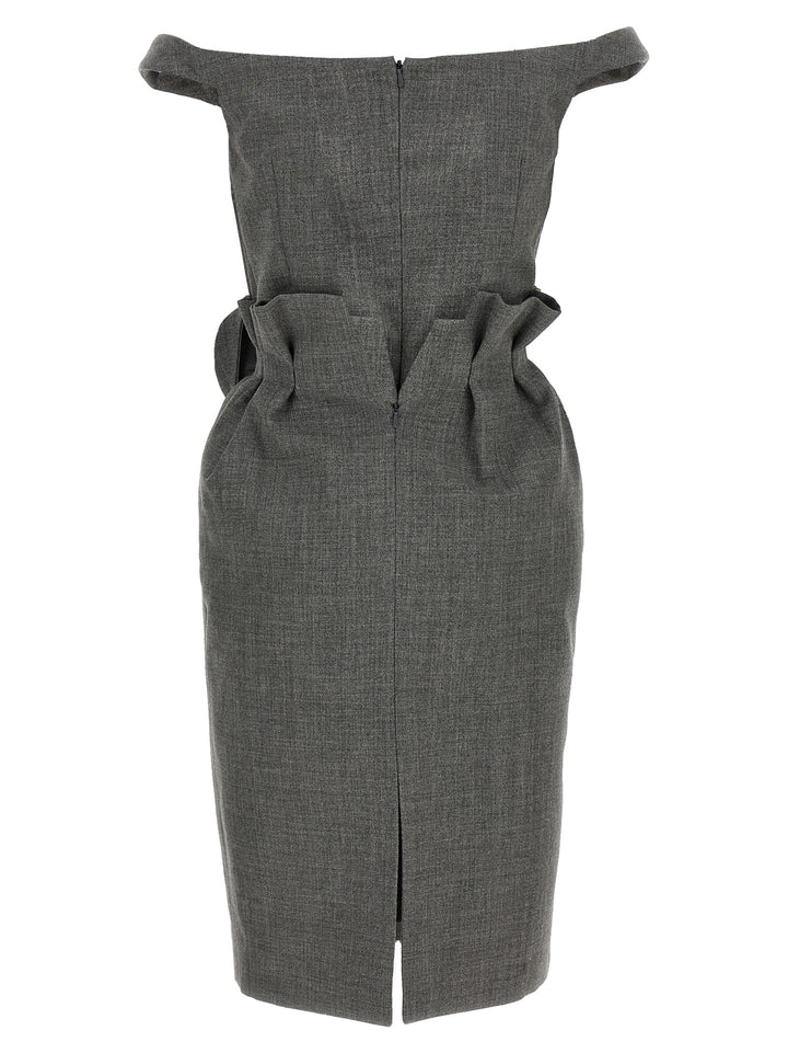 Magda Butrym 3d Flower Dress Dresses - Gray | bec127a2dd41fc0719f3b6909abbe04f5653de13