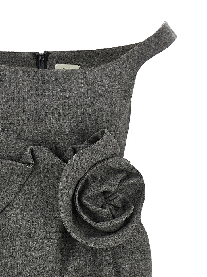 Magda Butrym 3d Flower Dress Dresses - Gray | 8c2cc1d3d4a3dcc7d8db4ec0f06fd443e47d37e6
