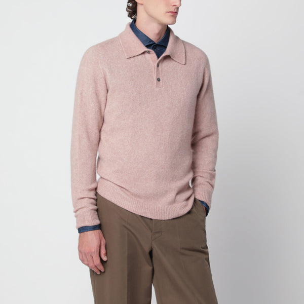 Pink Cashmere Polo Shirt