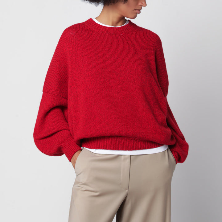 Cordera Oversized Red Merino Wool And Cashmere Sweater