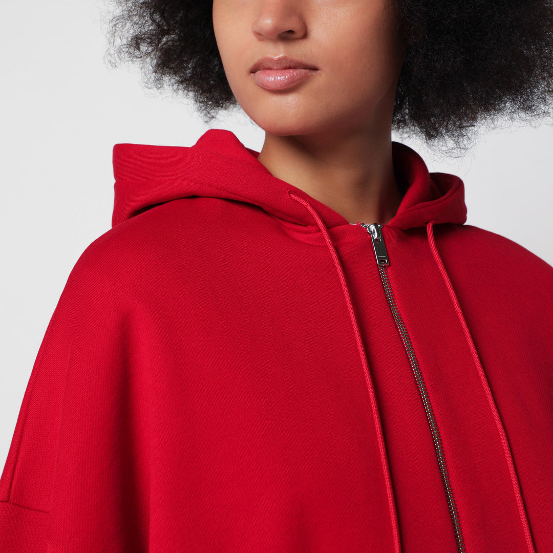 Cordera Balloon Red Cotton Hoodie