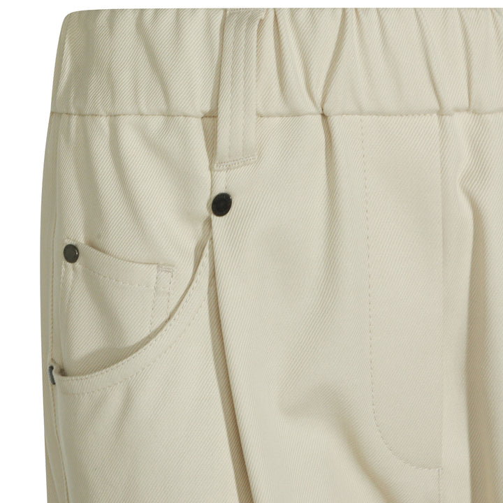 Brunello Cucinelli Trousers - LATTE D'AVENA | b193d5a8be0bb61fbbbbb3fd3633666bc96398c1