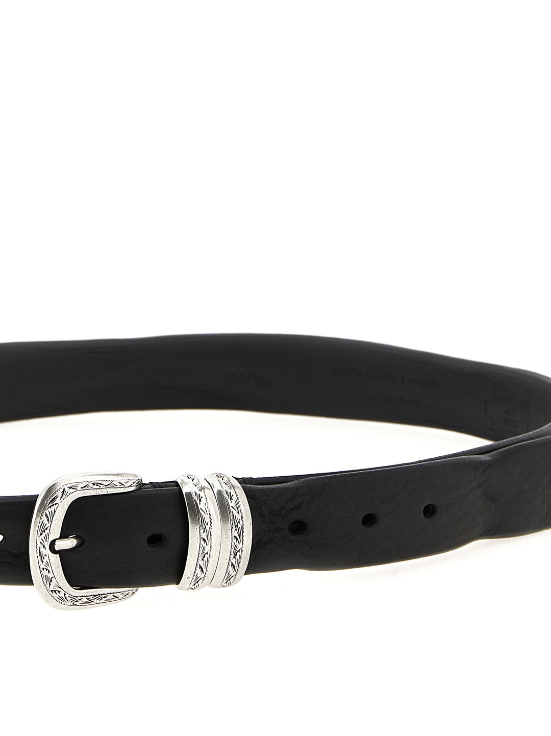 Zerbini Claudio Aged Leather Belt Belts - Black | 3a0246e3004b91cdcf9579337b03162133e1f5cd