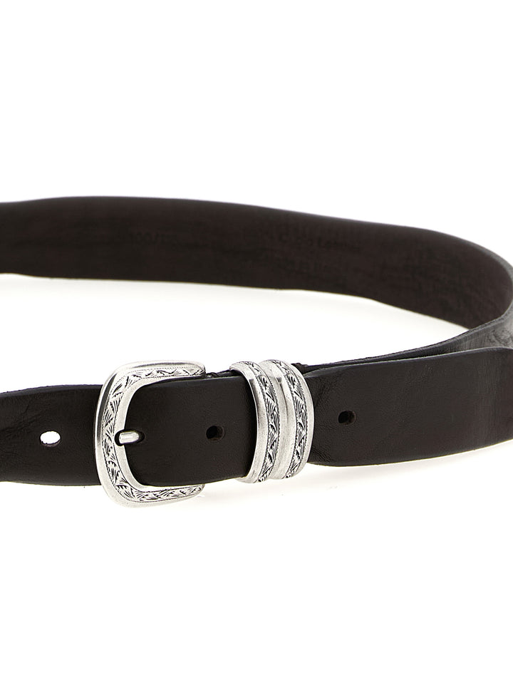 Zerbini Claudio Aged Leather Belt Belts - Brown | 94b4203d1573f72df3408cf219997b63363039e7