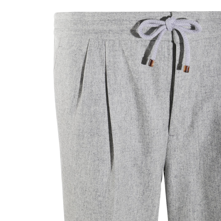 Brunello Cucinelli Trousers - LIGHT GREY | adb42052cbeedbb9100012ca0b1ca3df9198de63