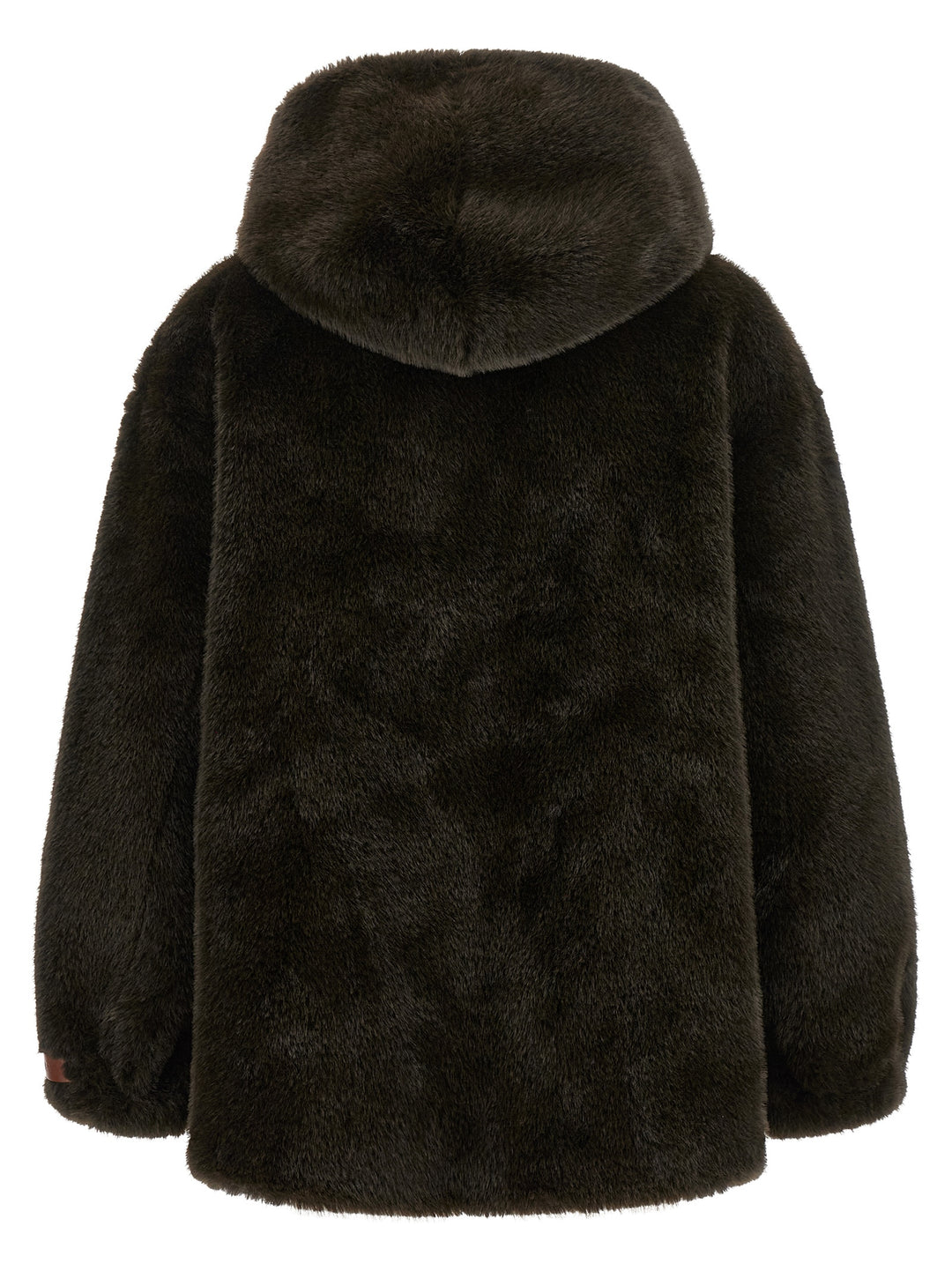Lou Andrea Eco-Fur Hooded Jacket Puffer Jackets - Green | 4b1af0d0f86f4102c9949052d911d0982c9680f1