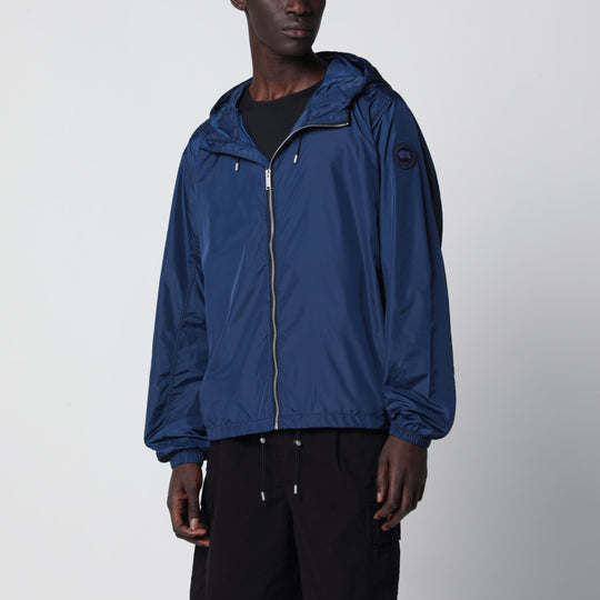 Drift Hooded Jacket In Navy Blue By Canada Goose